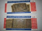 U s  Colonial   Revolutionary Currency Antiqued Reproduction Full Set A   B