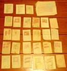 Vintage Circa 1920 s Tobacco Cigarette Silk Flags Lot  31  W japan -canada -u s 