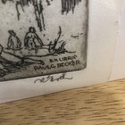 Ex Libris Bookplate Etching