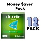 Nicorette Fresh Mint Gum 2mg 210 Pieces -pack Of 12