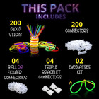 410 Pcs Glow Sticks Bulk  Glow In The Dark Party Supplies  12 Hours Glow Party P