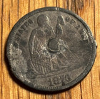 Love Token On Silver 1876 Seated Liberty Dime