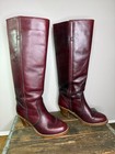 Vtg 70s 80s Dexter Dex Tall Leather High Heel Campus Boots 6 5 Hippie Boho