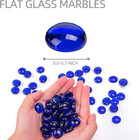 1lb Blue Flat Glass Marbles  Premium Dark Blue Aquarium Rocks Fish Tank Gravel S