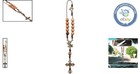 Solid Brazilian Wood St  Michael Rosary For Safe Travels - Car Hanging Decor