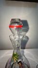 Vintage Hand Painted -hand Blown Liquor Decanter With 6 Shot Glasses - Scenic