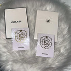 Chanel Vip Gift Camellia Metal Gold Bookmark Bookplate From Japan New