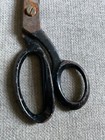 10    Vintage 1960s Metal Tailor Sewing Scissors Black Handles
