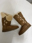 Ugg Bailey Button Triplet Ii Women s Brown Suede Shearling Mid-calf Boots Button
