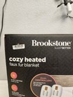 Brookstone 84x90 Electric Heated Blanket Queen Size Dual Controllers 10 Levels