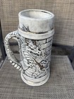 Dhm 1992 Fantasy Dragon Wizard Ceramic Stein Mug 11in Handmade