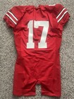 Game Worn Used Issued Ohio State Buckeyes Football Jersey Red 42 Nike Authentic