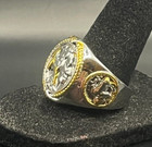 Vintage Antique Estate Silver Tone Native American Ring - Size 10