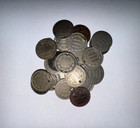    Early U s  Three Cent Coin 3 Cent Piece Cull     1865-1889     Old Antique Coin    