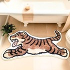 Cute Tiger Shaped Rug For Kids 20x41 Soft Animal Bathroom Rug  Funny Non-slip 