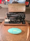 1937 Singer 15-91 Sewing Machine In Bent Wood Case  Had Serviced Runs Great