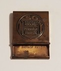 Antique 1920s Socony Gasoline Metal Matchbook Cover Petroleum Advertising