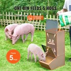 Hog Feeder 2 2 Bushel Metal Double Door Pig Feeder Feeding Up To 5 Hogs