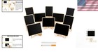 Eco-friendly Wood Mini Chalkboard Sign Set - 10 Pack For Events   Message Boards