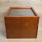Hawthorne Village Masterpiece Railways Wood Train Display Case Glass Top Drawers