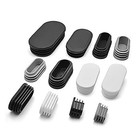 Oval Plastic Pipe Tube Tubing Blanking Plugs End Caps Inserts Furniture Feet