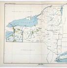 1899  New York Map Original Antique - Ceded Indian Lands  12x10 