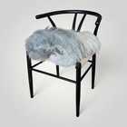 Genuine Icelandic Sheepskin Rug Wide Gray 50  X 33 