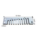 Efficient Aluminum Alloy Comb Part For Marine Band Crossover Harmonica
