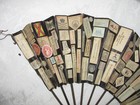 Antique Victorian Scrap Fan Wood Sticks Circa 1890