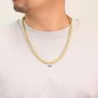 10k Yellow Gold 7mm Diamond Cut Rope Chain Mens Wide Italian Necklace 18 - 30 