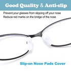 Eyeglass Nose Pads Covers  Slip-on Silicone Eyeglasses Nose Pads  Soft Nose P   