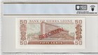 Sierra Leone 50 Cents 1979 Specimen Pcgs Banknote Certified Unc 67 Ppq Pick Cs2