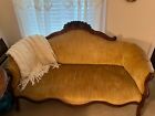 Antique Chair Pair And Couch  Kimball Victorian Rose Carved 