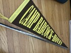 Boy Scout  - Camp Babcock Hovey  Pennant 23    Vintage Felt Brown Yellow