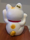 Rare Asahi Beer  Super Lucky Cat  Good Fortune Ceramic 17  Tall