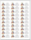 150 Rainbow Frog Watercolor Mailing Return Address Labels Personalized