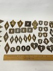 Lot Metal   Brass Antique Hardware Keyhole Escutcheon Heart Shield Diamond  2 C5