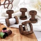 Wooden Empty Spools For Wire  2 3 Inch Bobbins Wood Sewing Embroidery Thread    