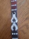 Women   s Rhinestone Western Bling Soft Leather Belt - Size 32