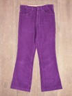 Men s Vtg 1960s Purple Corduroy Lee Flared Pants Sz 32x30 60s Fastbacks