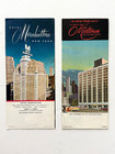 Pair Of Vintage New York Hotel Travel Brochures
