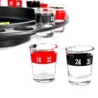 Shot Glass Roulette - Ultimate Drinking Game For Adults - 16pcs Red black Set   