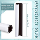 Blank White Surface Magnet Sheets 24 Inch X 10 Feet  30 Mil