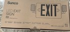 Sunco Led Exit Sign Emergency Combo Light With Adjustable Two Head Battery