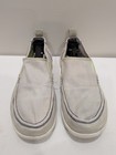Crocs Walu Mens Light Gray Canvas Slip On Loafer Comfort Casual Shoes 9 11270