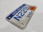 Original Michigan State Motorcycle License Plate
