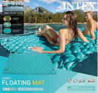 Inflatable Giant Floating Mat Platform Pad  Vinyl  Teal Intex 56841ep