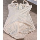 Vintage Olga Full Body Shaper Plus Size 38ddd Lace Trim Support Bodysuit 43010