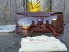 Ray-ban Leathers Baush   Lomb 62-14 Aviator Sunglasses Orig Case Made Usa          