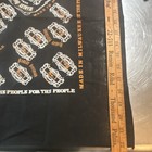 Harley-davidson Made In Milwaukee Logo Print Bandana scarf Black Vintage 80